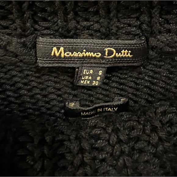 Massimo Dutti Knitter Black Sweater - Picture 3 of 4